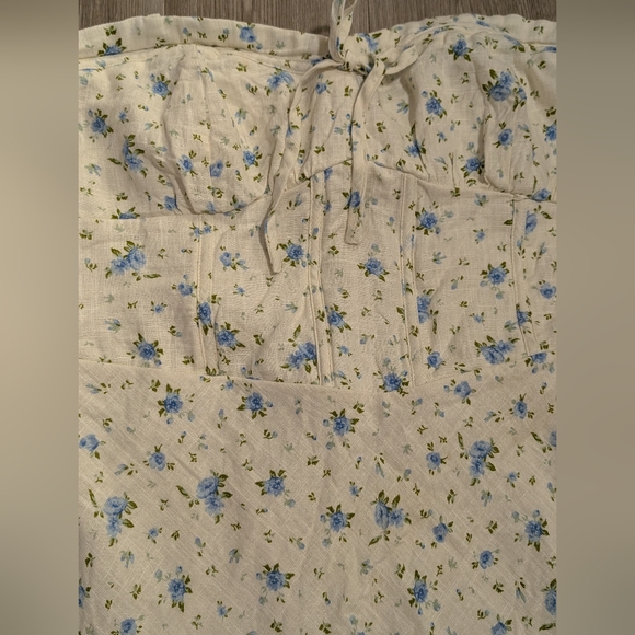 Floral Strapless Dress Size 17 - Picture 2 of 5